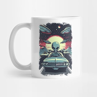 area 51, aliens, resident alien, abduction, alien invasion, ufo, sci fi, extraterrestrial, space, roswell, flying saucer, ufos Mug